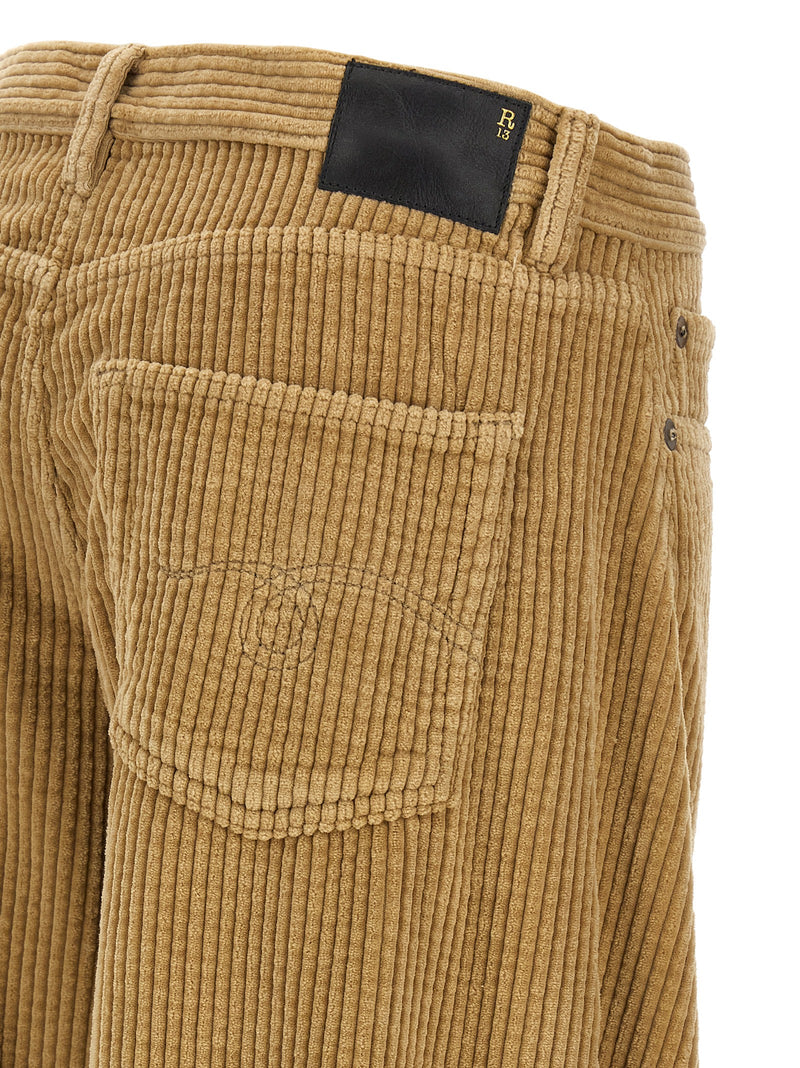 R13 Beige Cotton Casual Pants