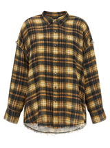 Chemisier R13 en coton marron
