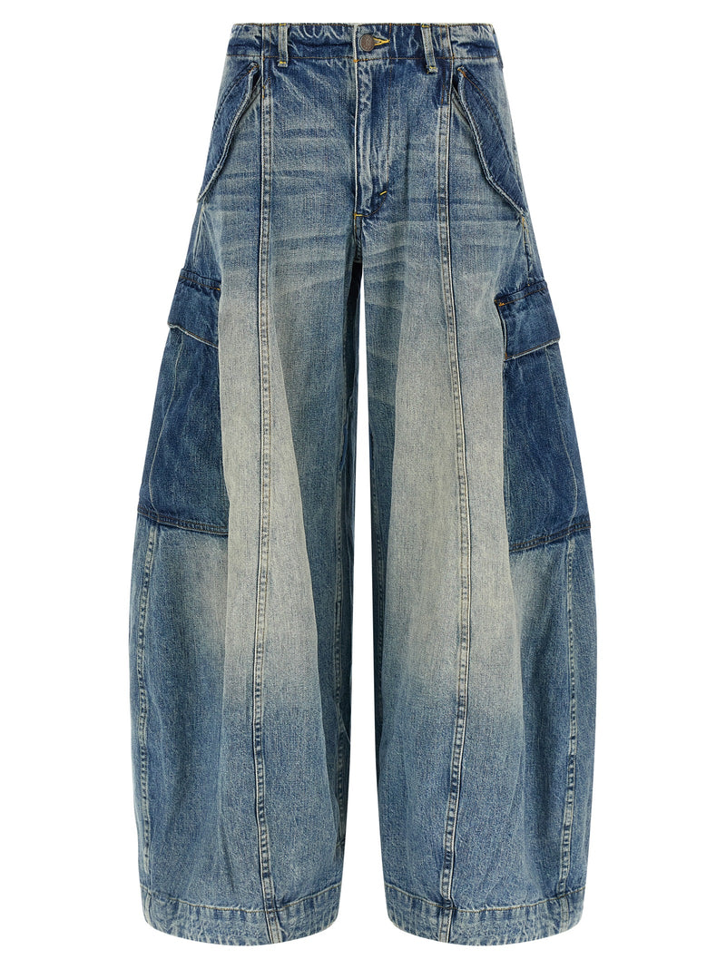 R13 Blue Cotton Jeans Denim