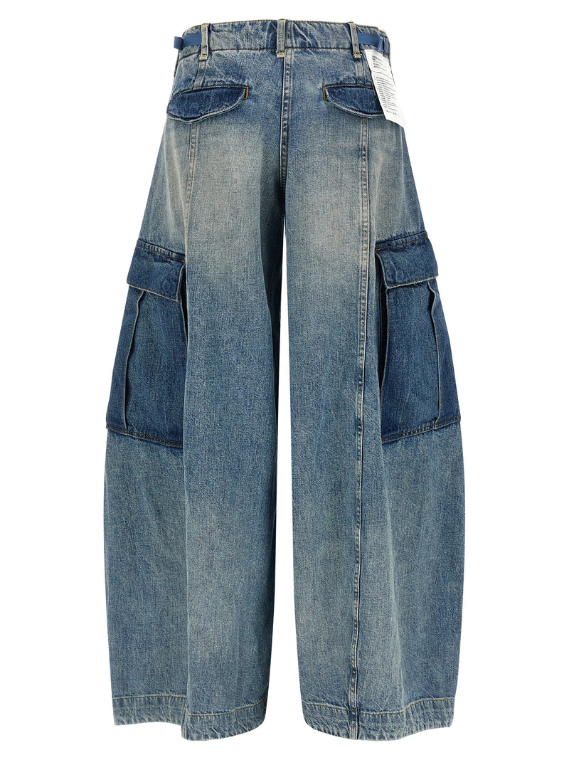 R13 Blue Cotton Jeans Denim