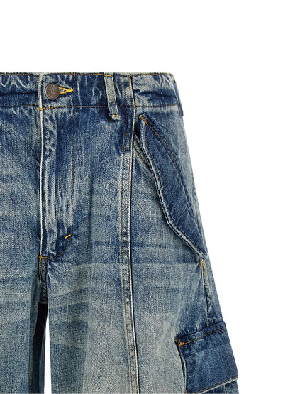 R13 Blue Cotton Jeans Denim