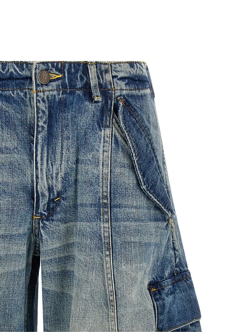R13 Blue Cotton Jeans Denim