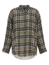 Blouse R13 en coton gris