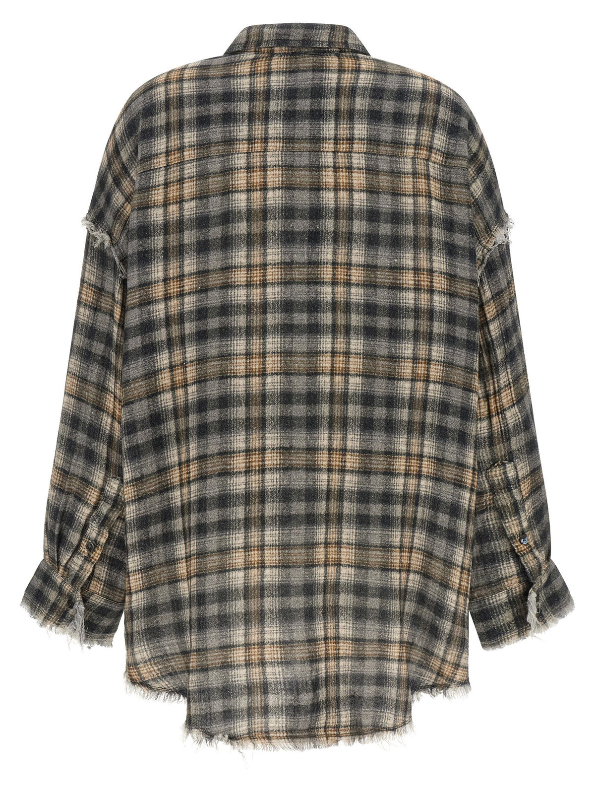 Blouse R13 en coton gris