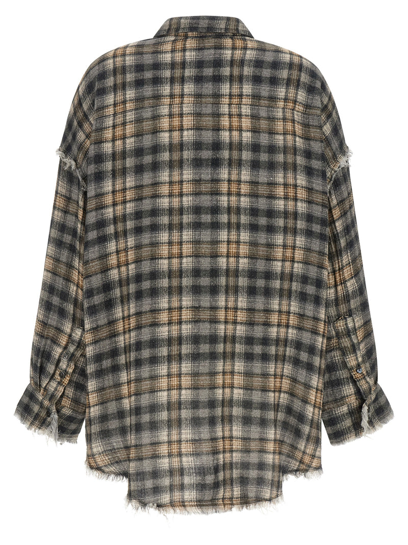 R13 Gray Cotton Blouse