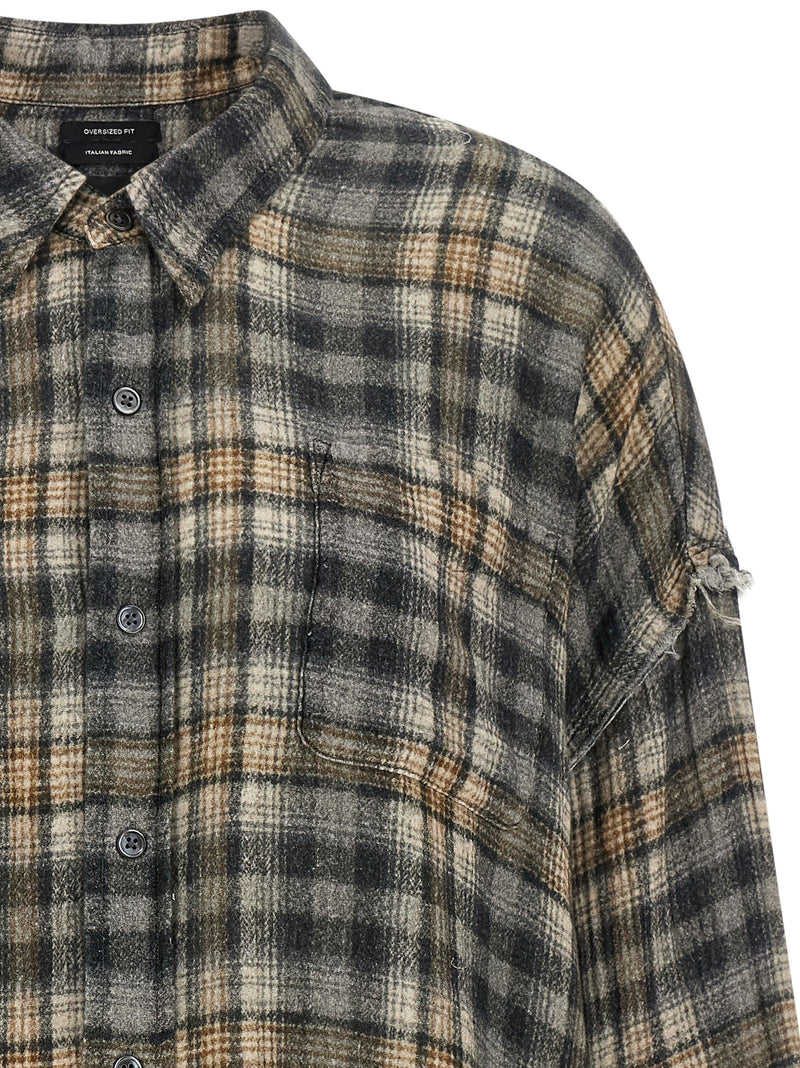 R13 Gray Cotton Blouse