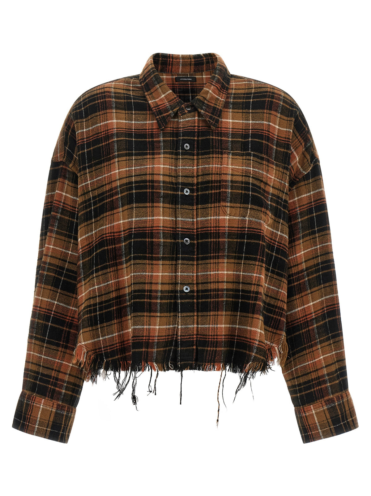 Chemisier R13 en coton marron