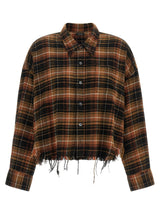 Chemisier R13 en coton marron
