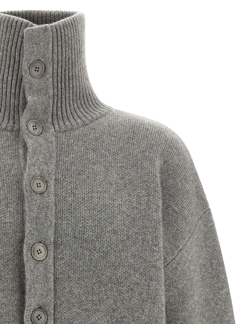 Extreme Cashmere Gray Cashmere Cardigan