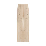Pantalon évasé en viscose multicolore Forte_Forte