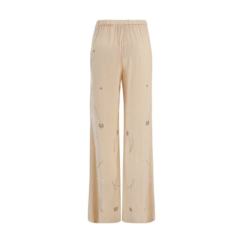 Forte_Forte Multicolor Viscose Flared Pants
