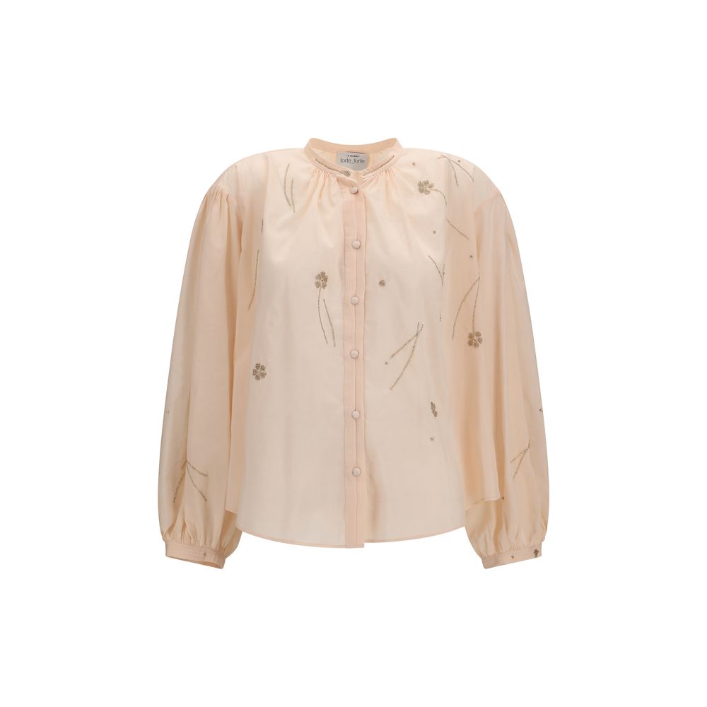 Blouse en coton multicolore Forte_Forte