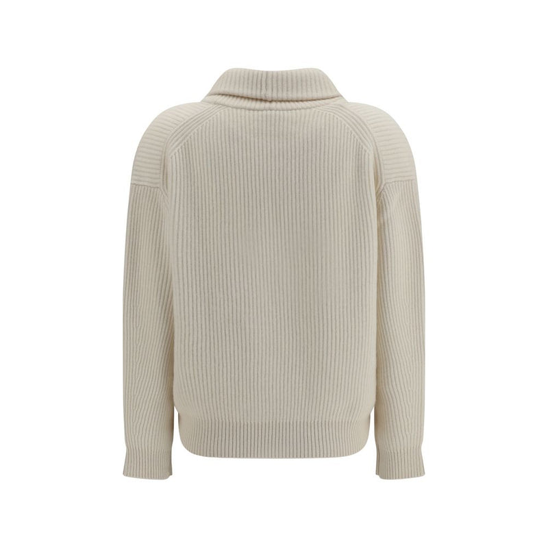 Forte_Forte White Wool Oves Aries Cardigan