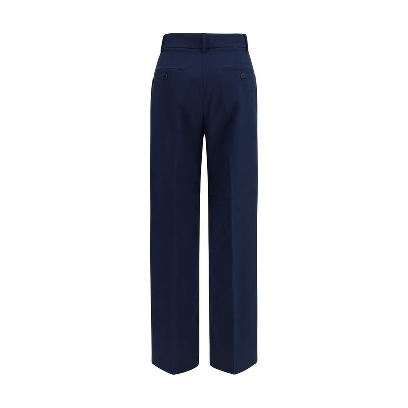 Max Mara Blue Wool Oves Aries Casual Pants