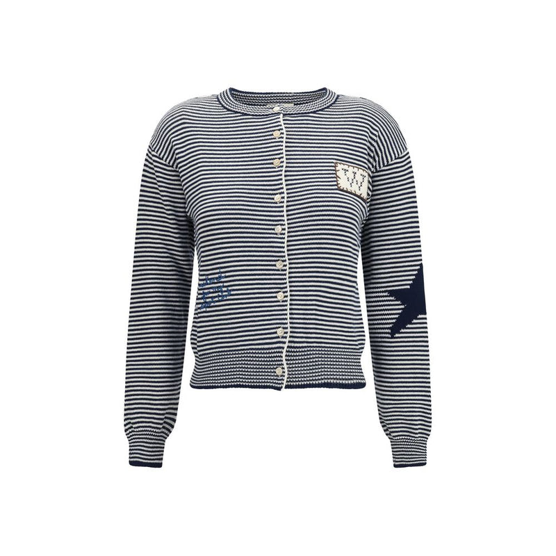 Max Mara Blue Cotton Cardigan