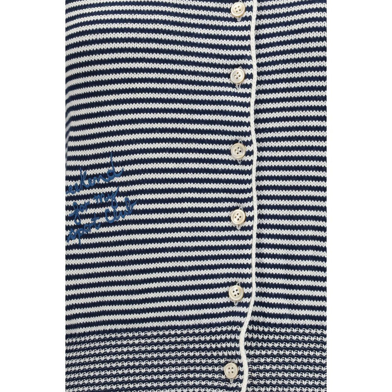 Max Mara Blue Cotton Cardigan