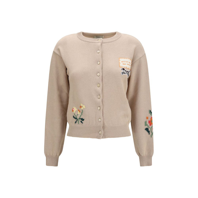 Max Mara Beige Cotton Cardigan