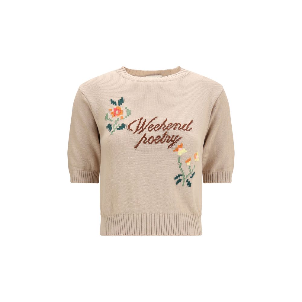 Sweat-shirt Max Mara en coton beige