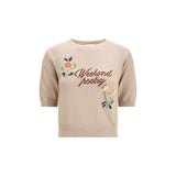 Sweat-shirt Max Mara en coton beige