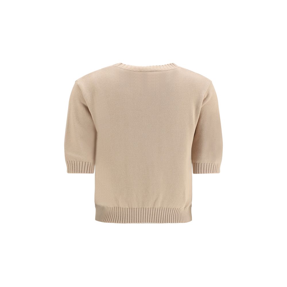 Sweat-shirt Max Mara en coton beige