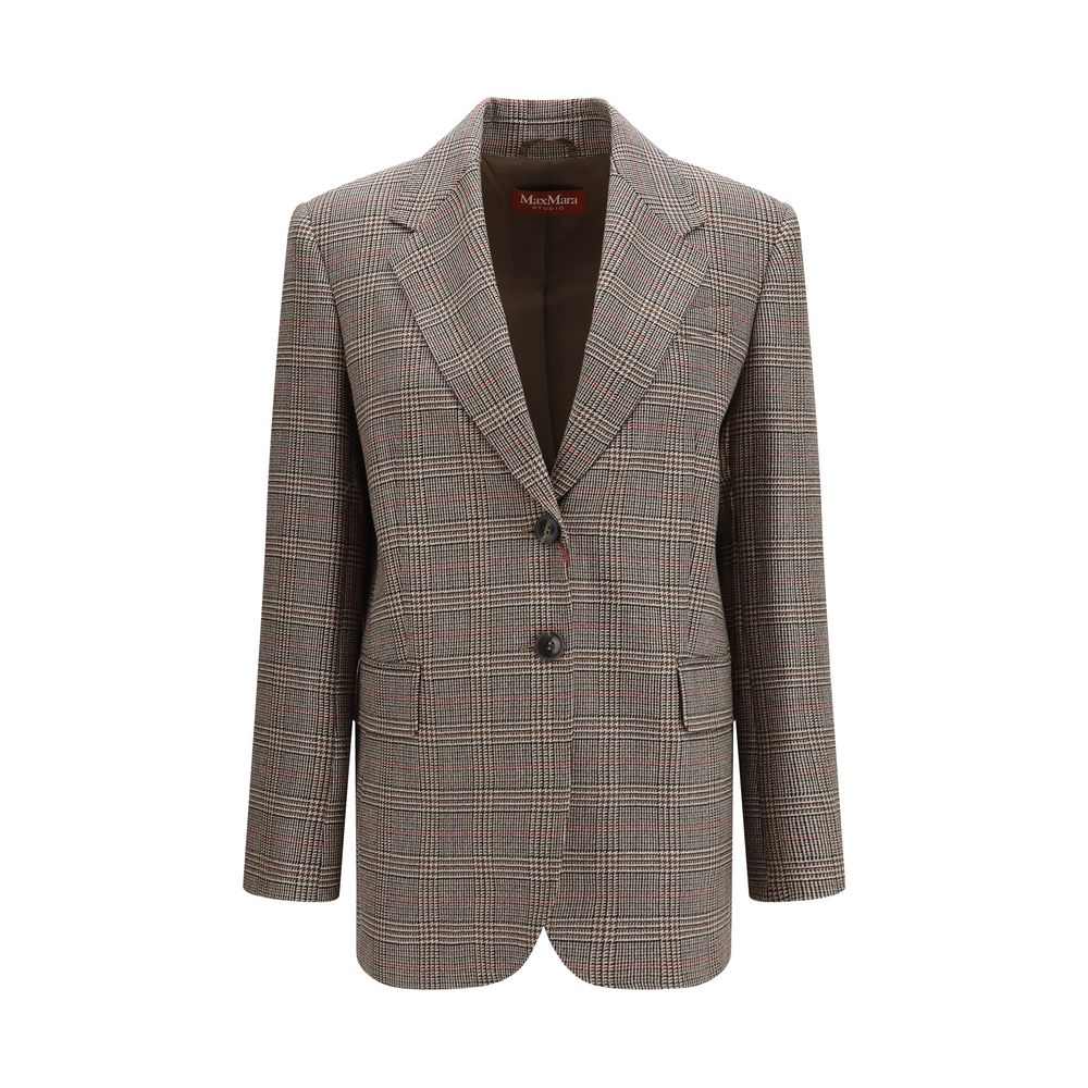 Blazer en laine Max Mara marron Oves Aries