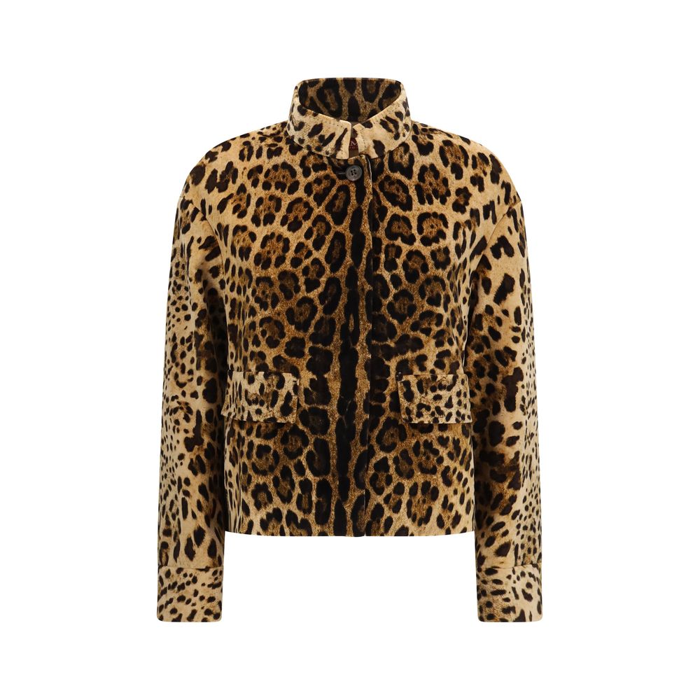 Veste longue Max Mara en coton marron
