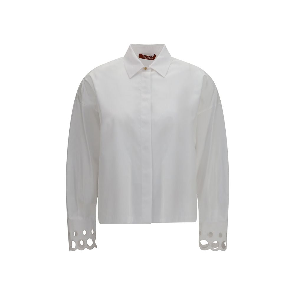 Chemise habillée Max Mara en coton blanc