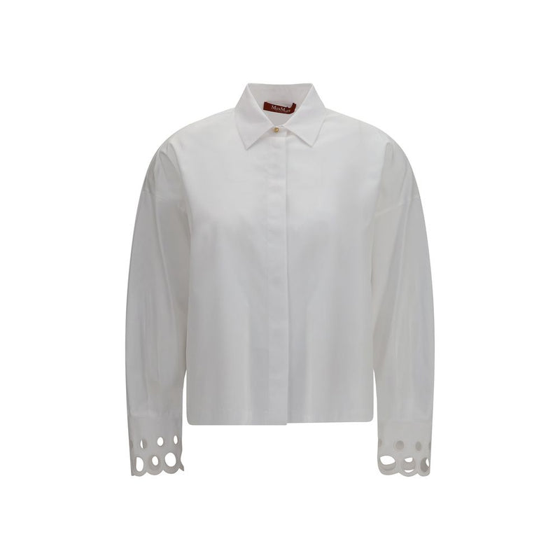 Max Mara White Cotton Dress Shirt