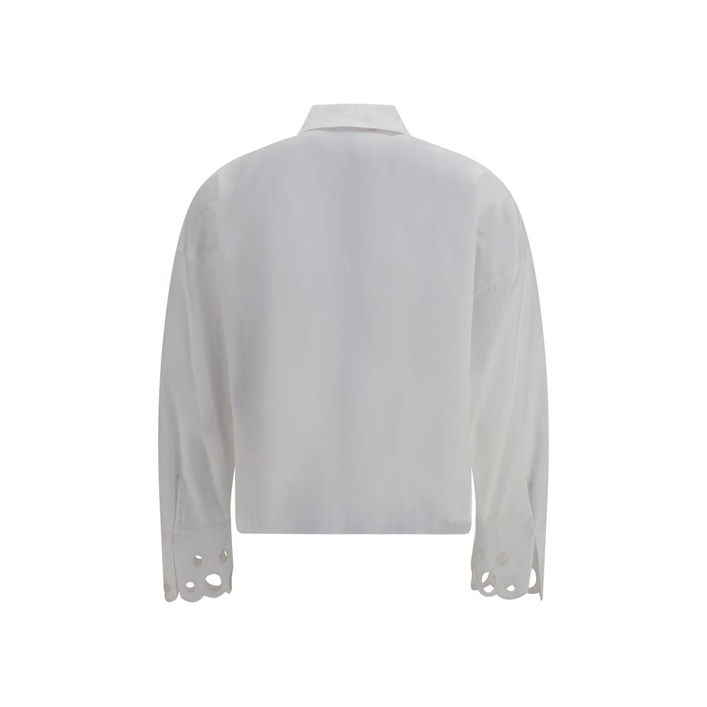 Chemise habillée Max Mara en coton blanc