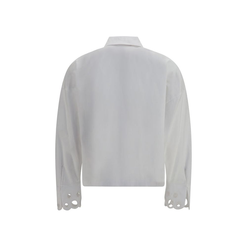 Max Mara White Cotton Dress Shirt