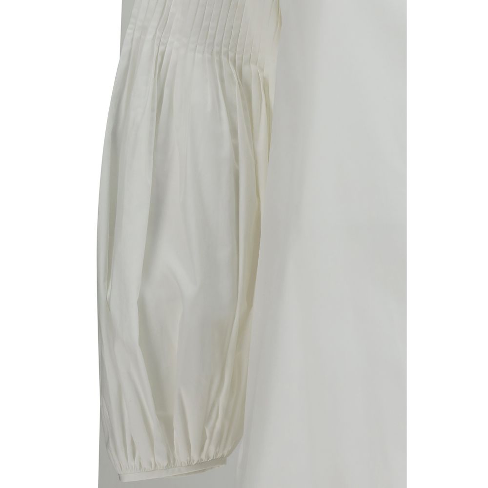 Chemisier en coton blanc Max Mara
