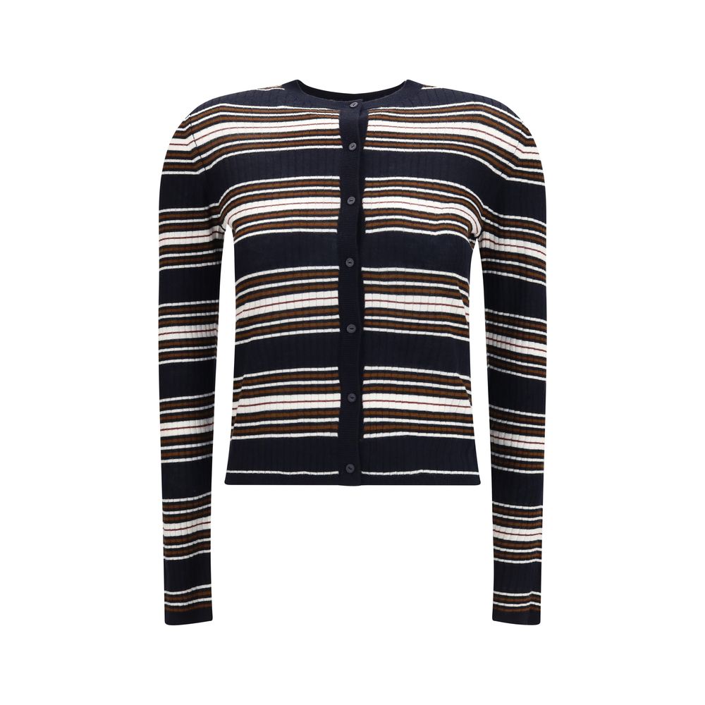 Gilet en soie bleu Max Mara