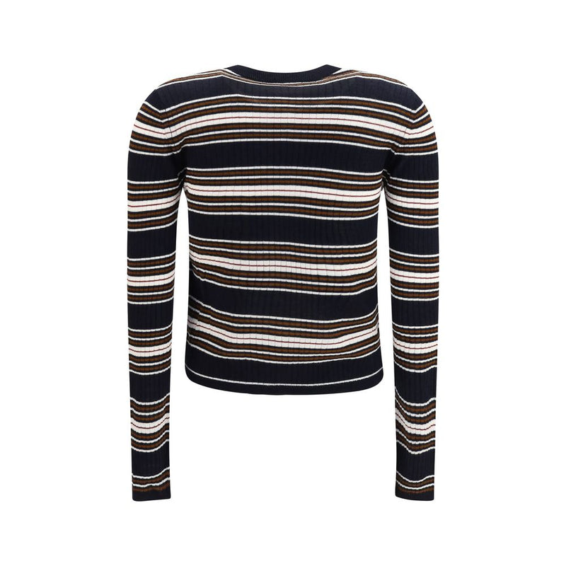 Max Mara Blue Silk Cardigan