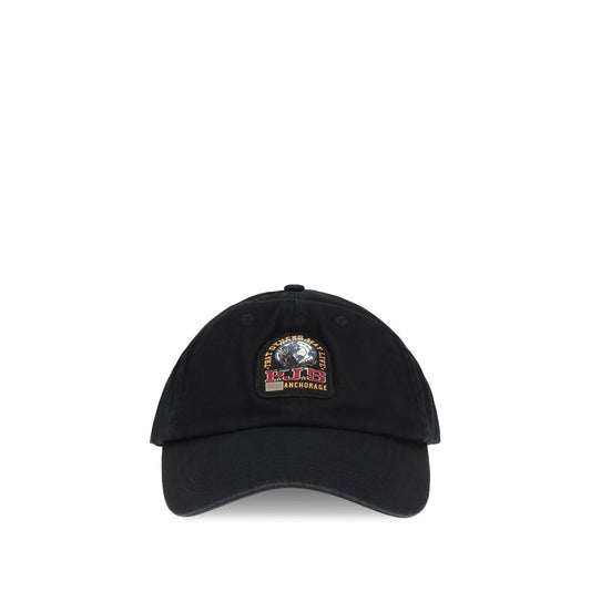 Parajumpers Black Cotton Cap (Baseball Hat)