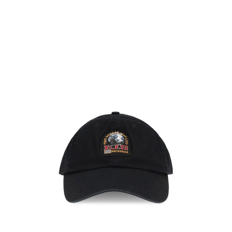 Parajumpers Black Cotton Cap (Baseball Hat)