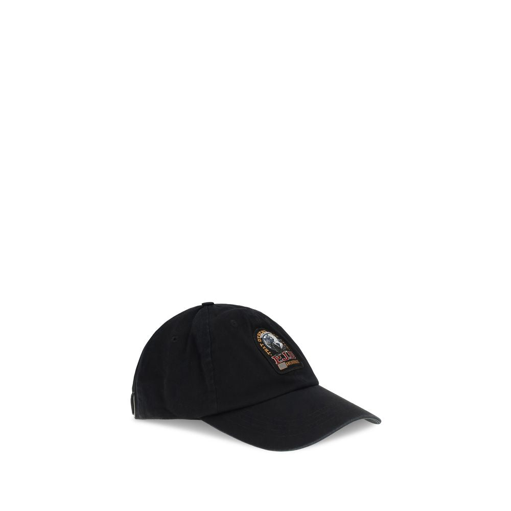 Casquette Parajumpers en coton noir (casquette de baseball)