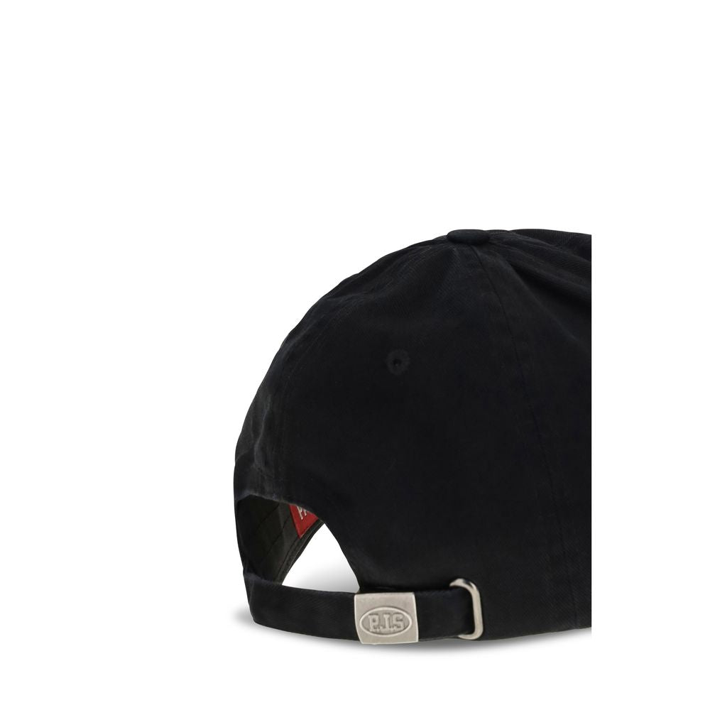 Casquette Parajumpers en coton noir (casquette de baseball)