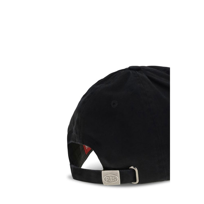 Parajumpers Black Cotton Cap (Baseball Hat)