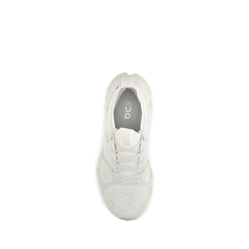ON White Fabric Athletic Sneakers
