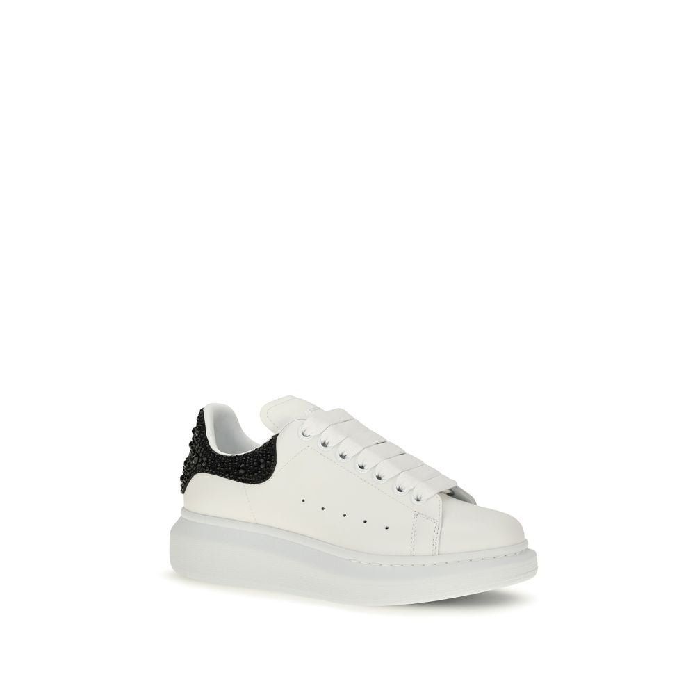 Baskets épaisses Alexander McQueen en cuir de veau blanc Bos Taurus