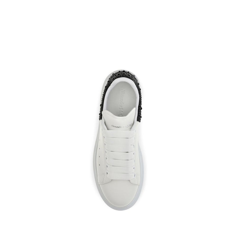 Alexander McQueen White Calf Leather Bos Taurus Chunky Sneakers