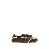 Mocassins à enfiler en cuir suédé marron Fratelli Rossetti