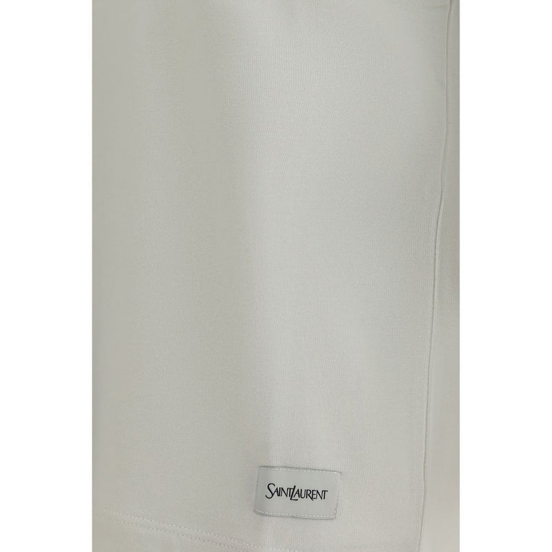 Saint Laurent White Cotton T-Shirt