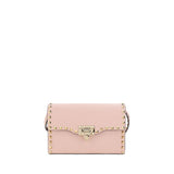 Sac à bandoulière Valentino Garavani en cuir de veau rose Bos Taurus