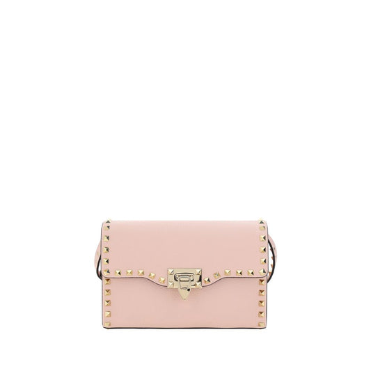 Valentino Garavani Pink Calf Leather Bos Taurus Shoulder Bag