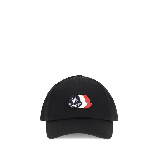 Moncler Black Cotton Cap (Baseball Hat)