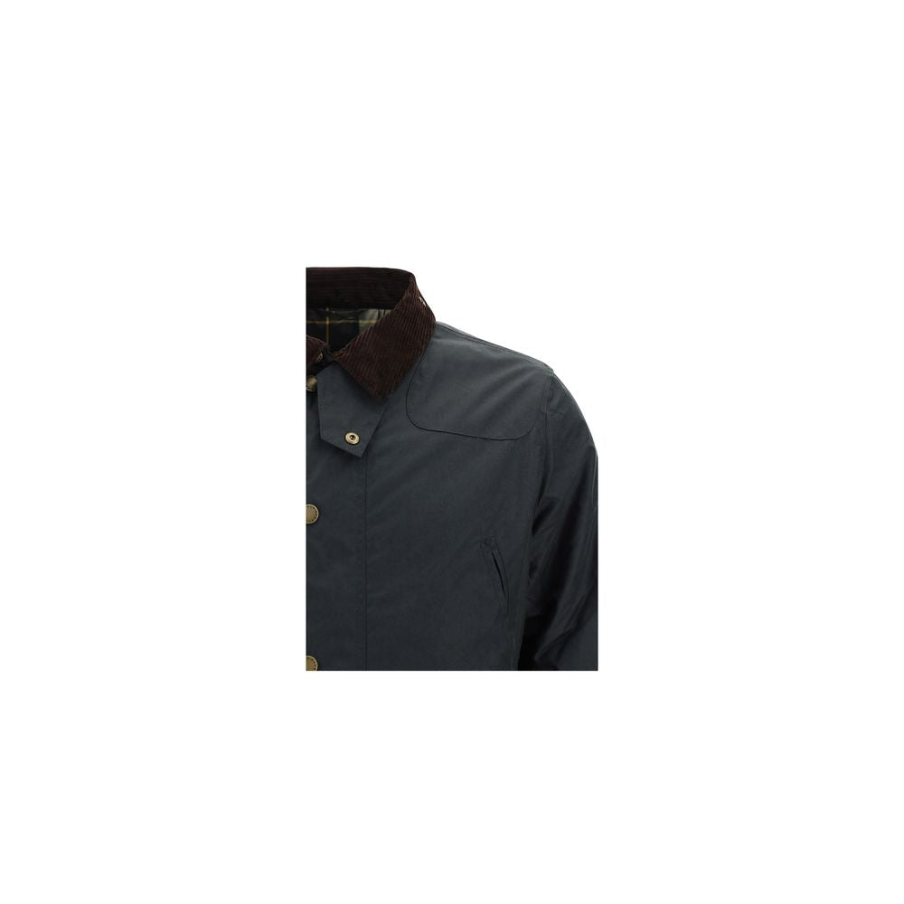 Veste Barbour longue en coton noir