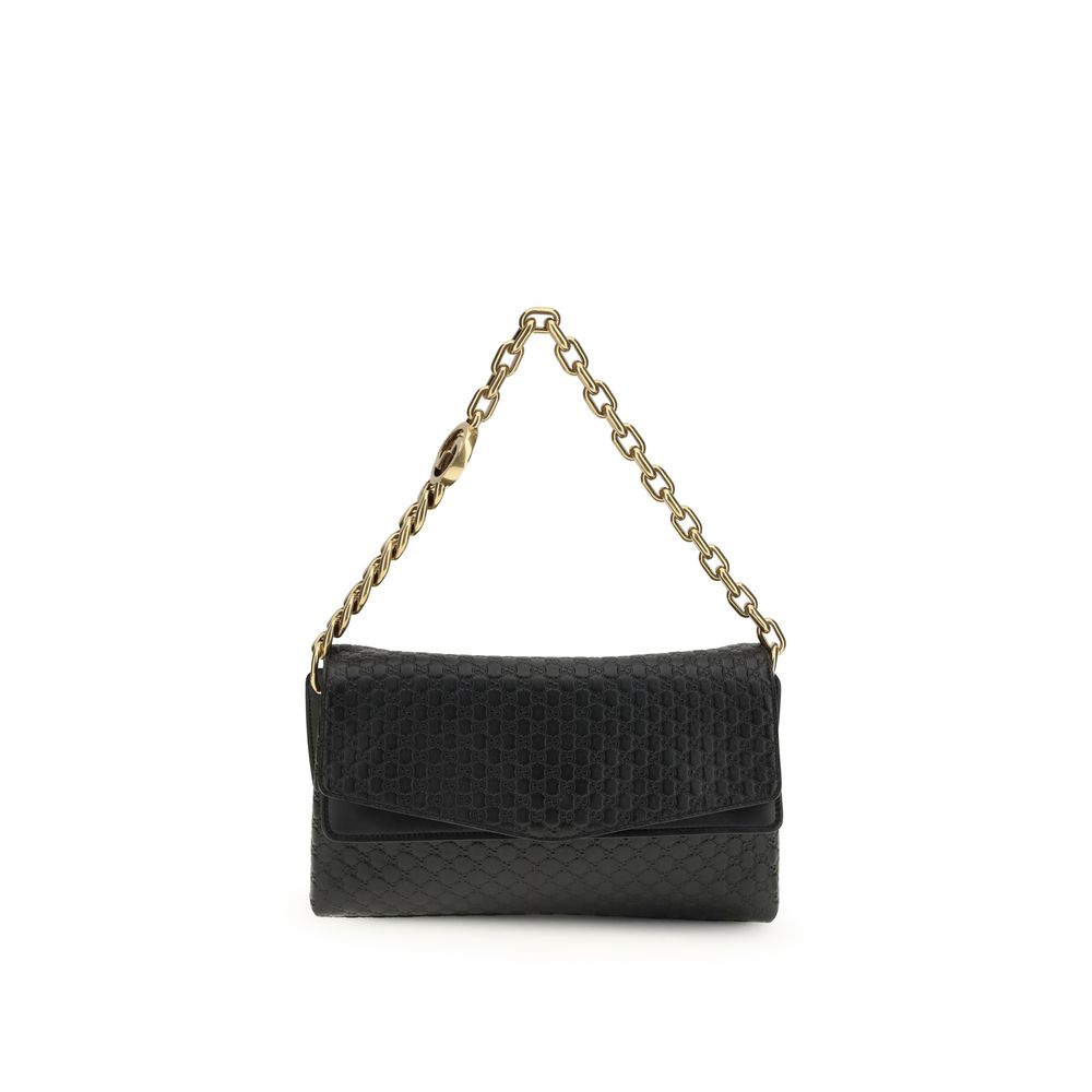 Sac à main Gucci en cuir de veau noir Bos Taurus