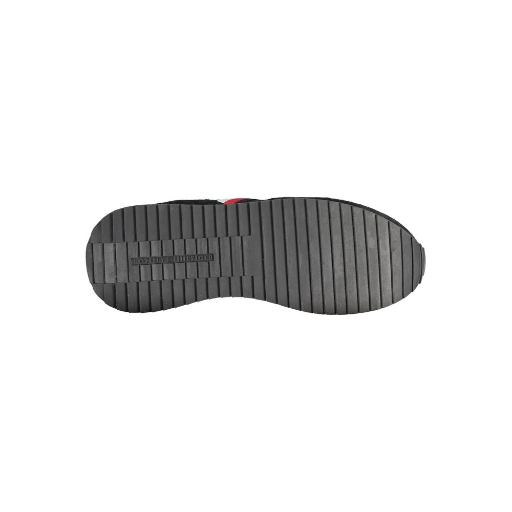 Baskets homme Tommy Hilfiger en cuir noir