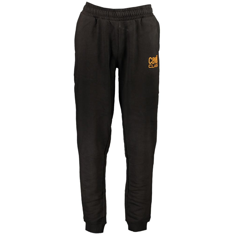Cavalli Class Black Cotton Men's Trousers